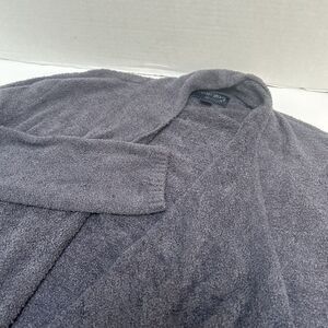 Barefoot Dreams Cozychic Lite Gray Island Wrap Nylon Blend Size S/M Pockets #903